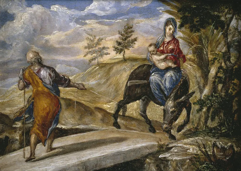 The Flight into Egypt in Detail El Greco